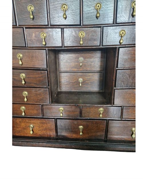 fig 2. SCARCE 17THC SMALL OAK ESCRITOIRE / MANY SECRET DRAWERS C1700