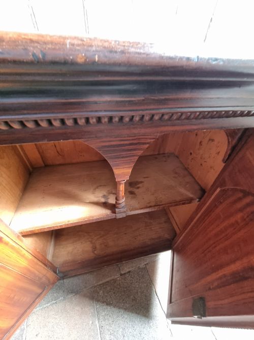 RARE ORIGINAL PAINT 19THC PINE CUPBOARD - ADDITIONAL PHOTO 2