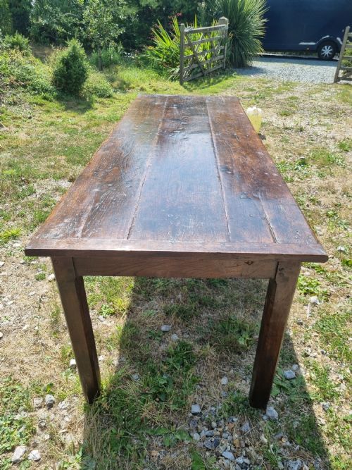 7ft + 18thc Welsh Oak  Farm Table.
