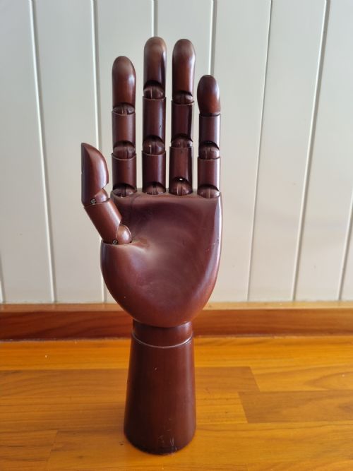 Wooden Articulated Glove Stand