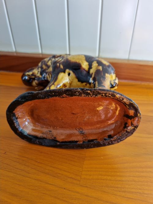 fig 1. ENGLISH
18THC POTTERY MODEL OF AN ELEPHANT