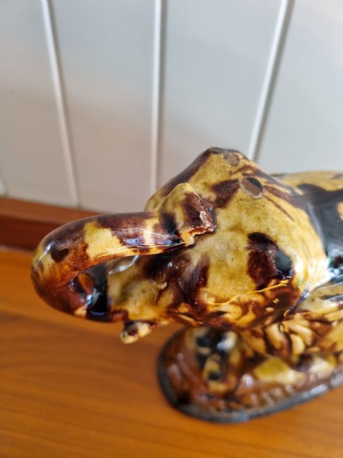 fig 2. ENGLISH
18THC POTTERY MODEL OF AN ELEPHANT