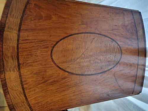 GOOD GEORGIAN INLAID SATINWOOD DROP FLAP TABLE - ADDITIONAL PHOTO 2