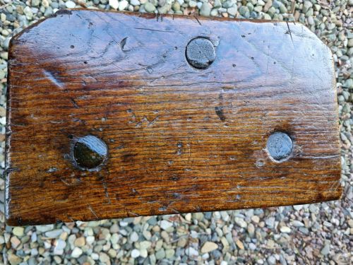 fig 1. SCARCE 18THC WELSH OAK AND ASH MILKING STOOL