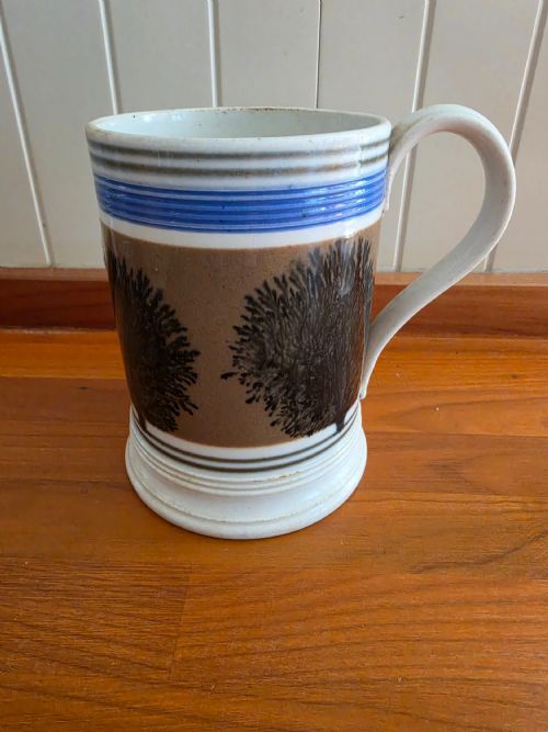 Good 19thc Mocha  Ware Imperial Pint  Mug