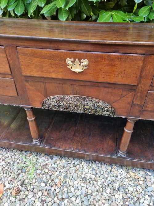 18THC WELSH OAK 5 DRAWER DRESSER BASE MID WALES - ADDITIONAL PHOTO 2