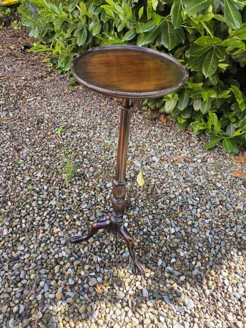 ANTIQUE MAHOGANY PLANT TALL STAND - ADDITIONAL PHOTO 4