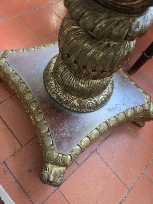 GOOD PAIR OF 19THC PETRA DURA MARBLE TOPPED TABLES - ADDITIONAL PHOTO 3