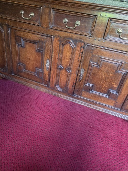 fig 1. 18THC OAK MOULDED FRONT DRESSER BASE C1780
