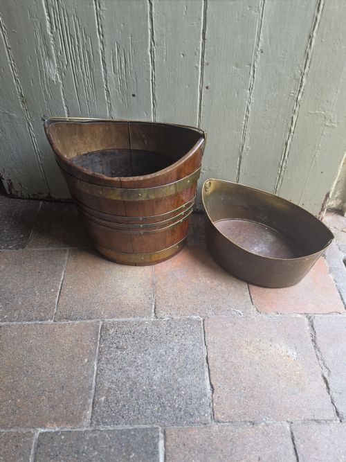 SUPERB GEORGIAN MAHOGANY PLATE BUCKET C1760 - ADDITIONAL PHOTO 2
