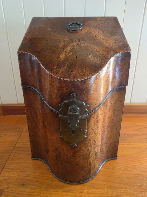 GOOD SMALL ORIGINAL GEORGIAN KNIFE BOX COMPLETE - ADDITIONAL PHOTO 5
