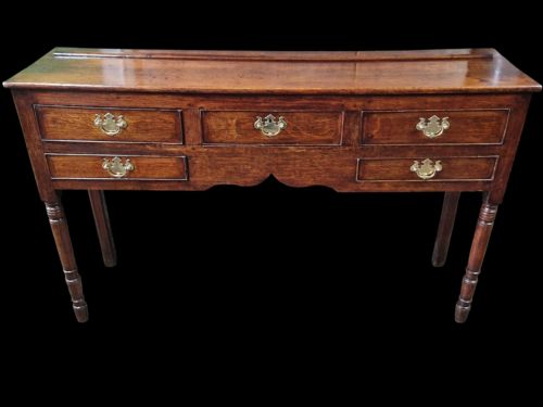 ANTIQUE SMALL L18THE19THC OAK DRESSER BASE - ADDITIONAL PHOTO 3
