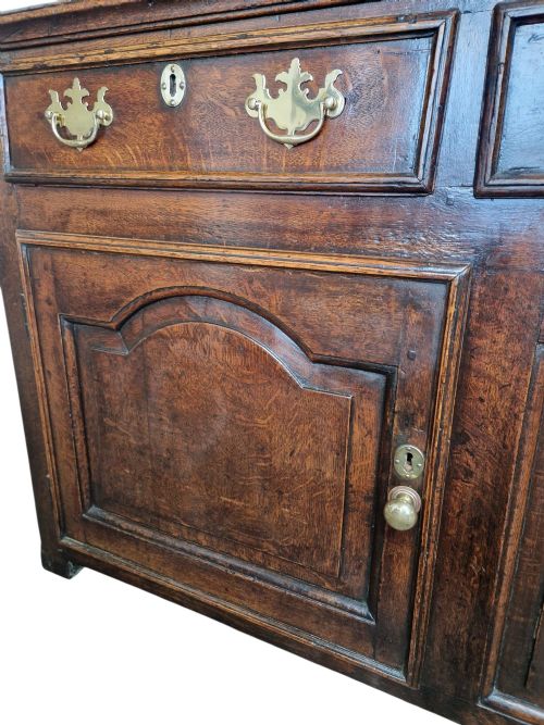 fig 1. 18THC N.COUNTRY OAK DRESSER AND SHELVES