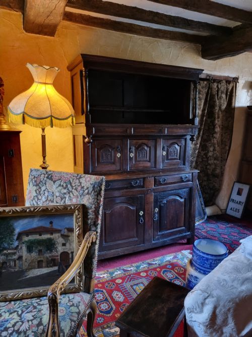 A Superb Dated 1704 Oak Tridarn( 3 Pc Welsh Cabinet)