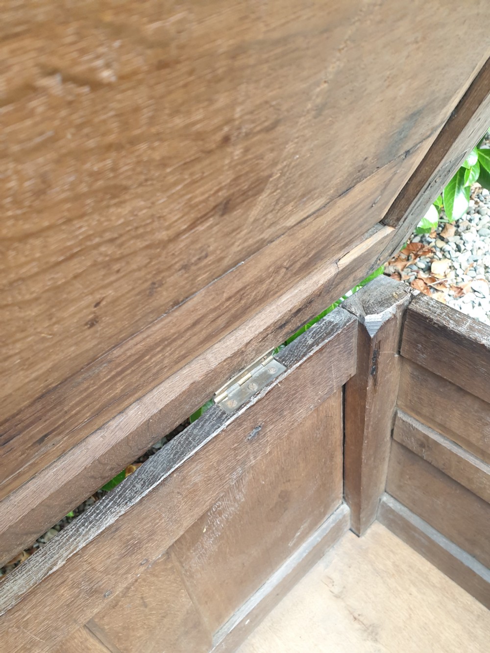 A 17TH CENTURY OAK CARVED COFFER/BOX ORIGINAL CARVING FROM THE NORTH View VI