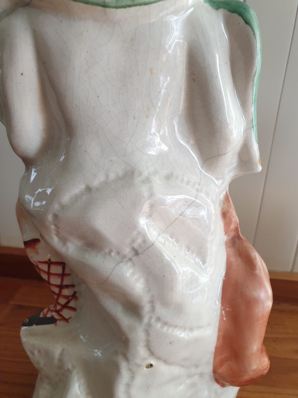 MASSIVE MID 19THC STAFFORDSHIRE FIGURE OF THE LION SLAYER View V