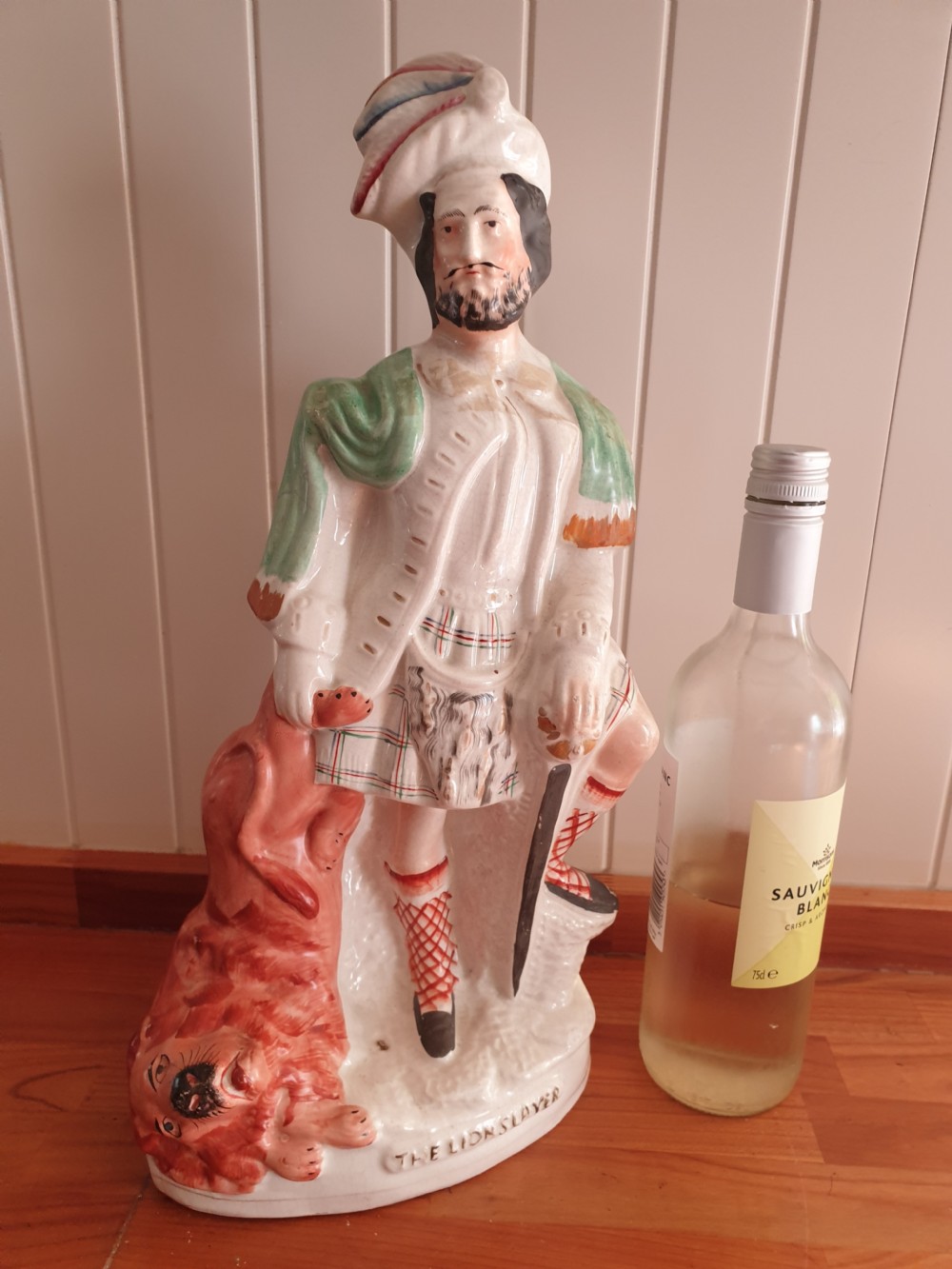 MASSIVE MID 19THC STAFFORDSHIRE FIGURE OF THE LION SLAYER View VII