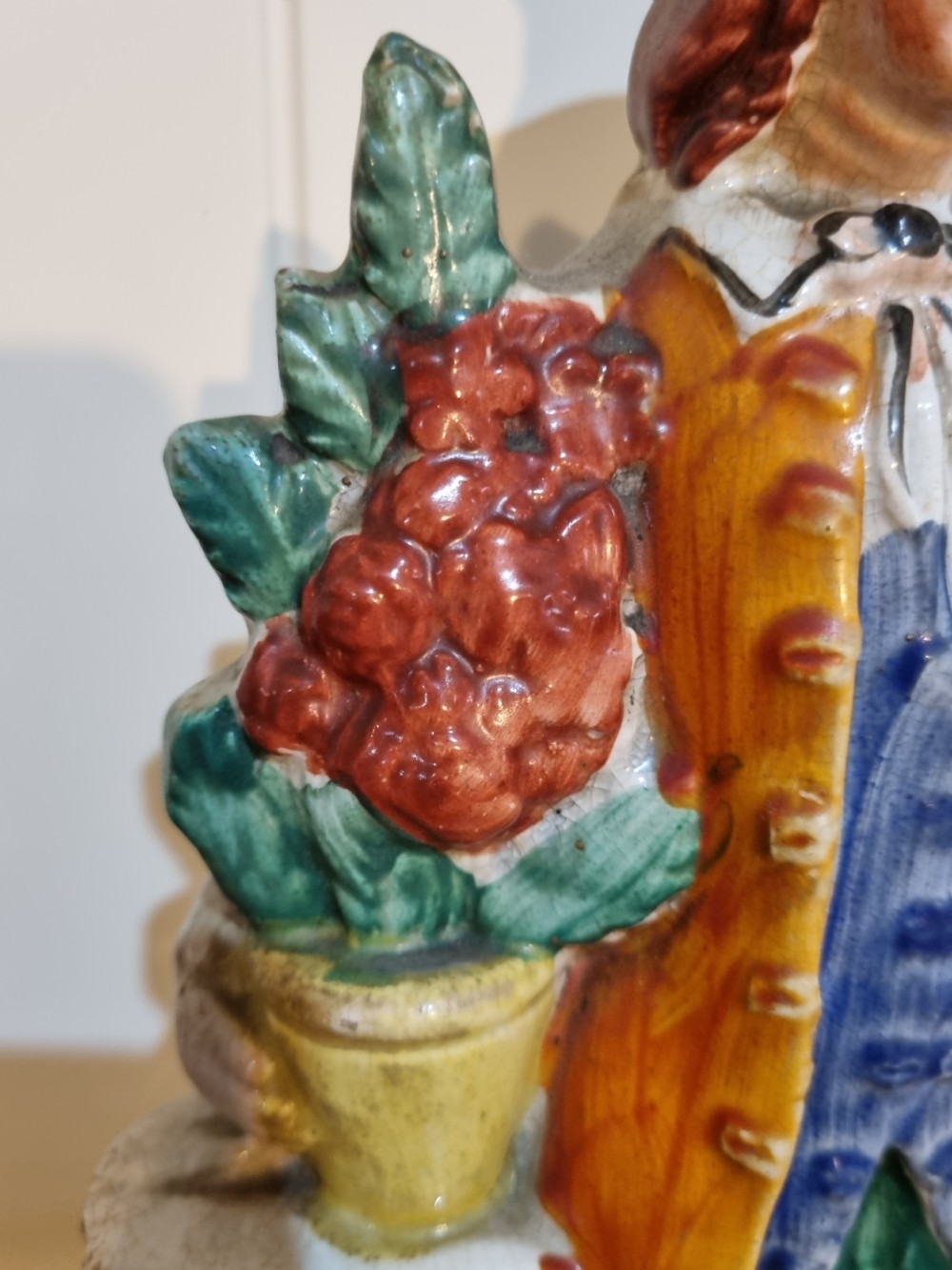 19thc STAFFORDSHIRE FIGURE OF THE GARDENER  View III