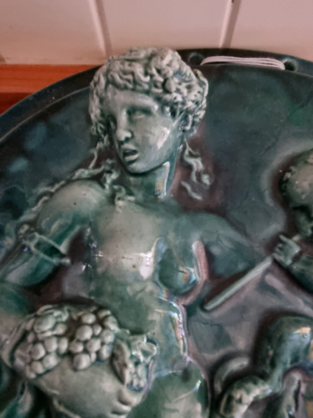 A STUNNING CLEMENT MASSIER MAJOLICA PLAQUE  View III