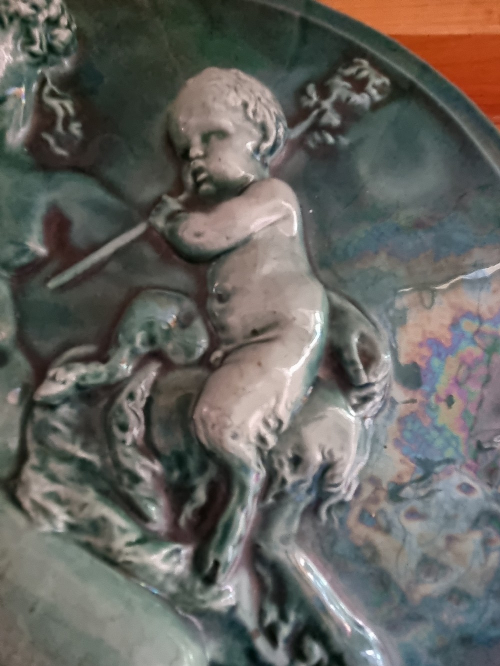 A STUNNING CLEMENT MASSIER MAJOLICA PLAQUE  View IV