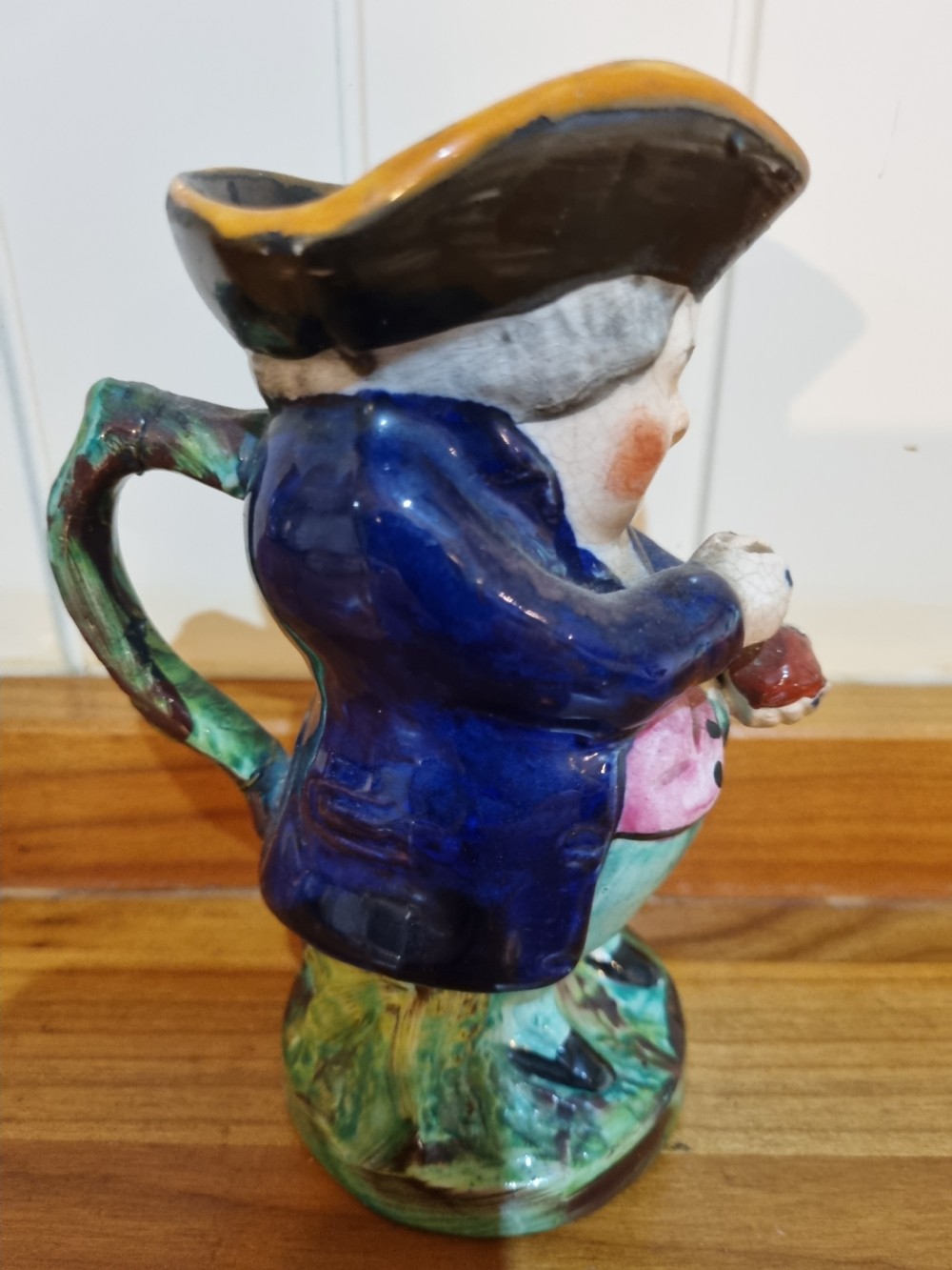 A  19THC STAFFORDSHIRE TOBY JUG OF THE SNUFF TAKER FACTORY MARKS View IV