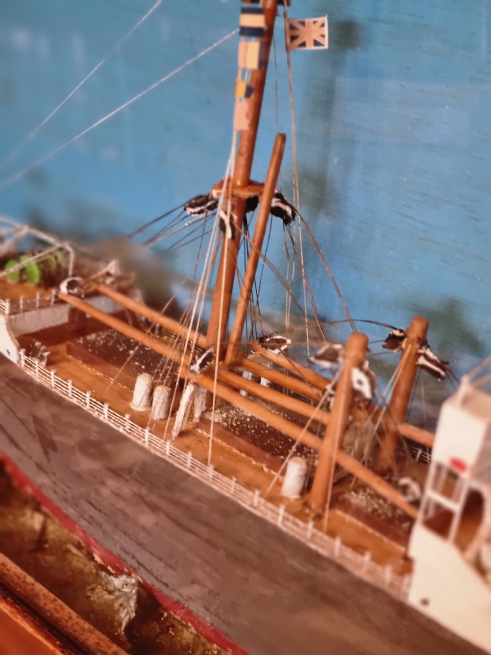 A CASED MODEL OF CARGO SHIP SS PORT DENISON BUILT IN 1918 BELFAST View III