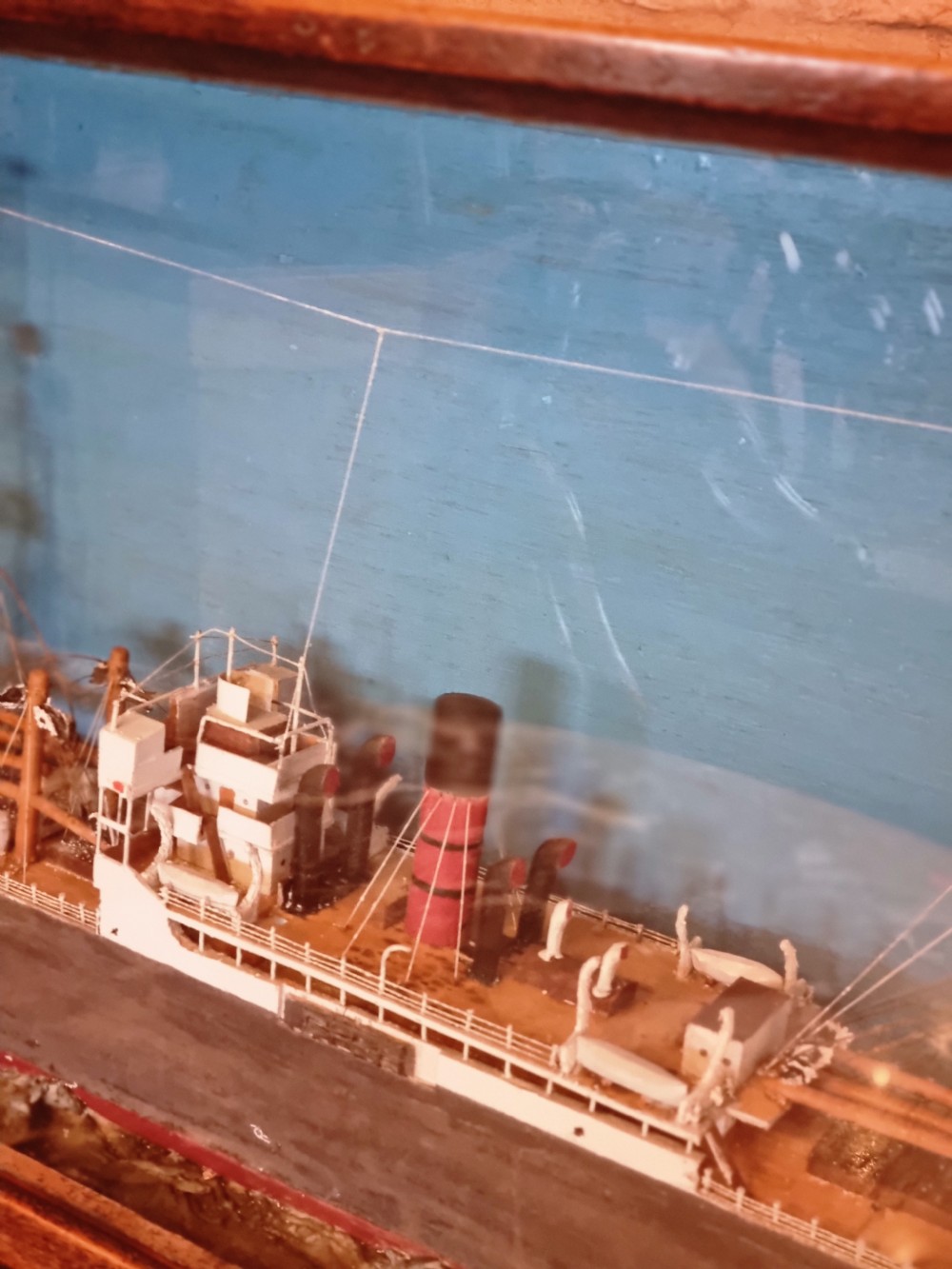 A CASED MODEL OF CARGO SHIP SS PORT DENISON BUILT IN 1918 BELFAST View V