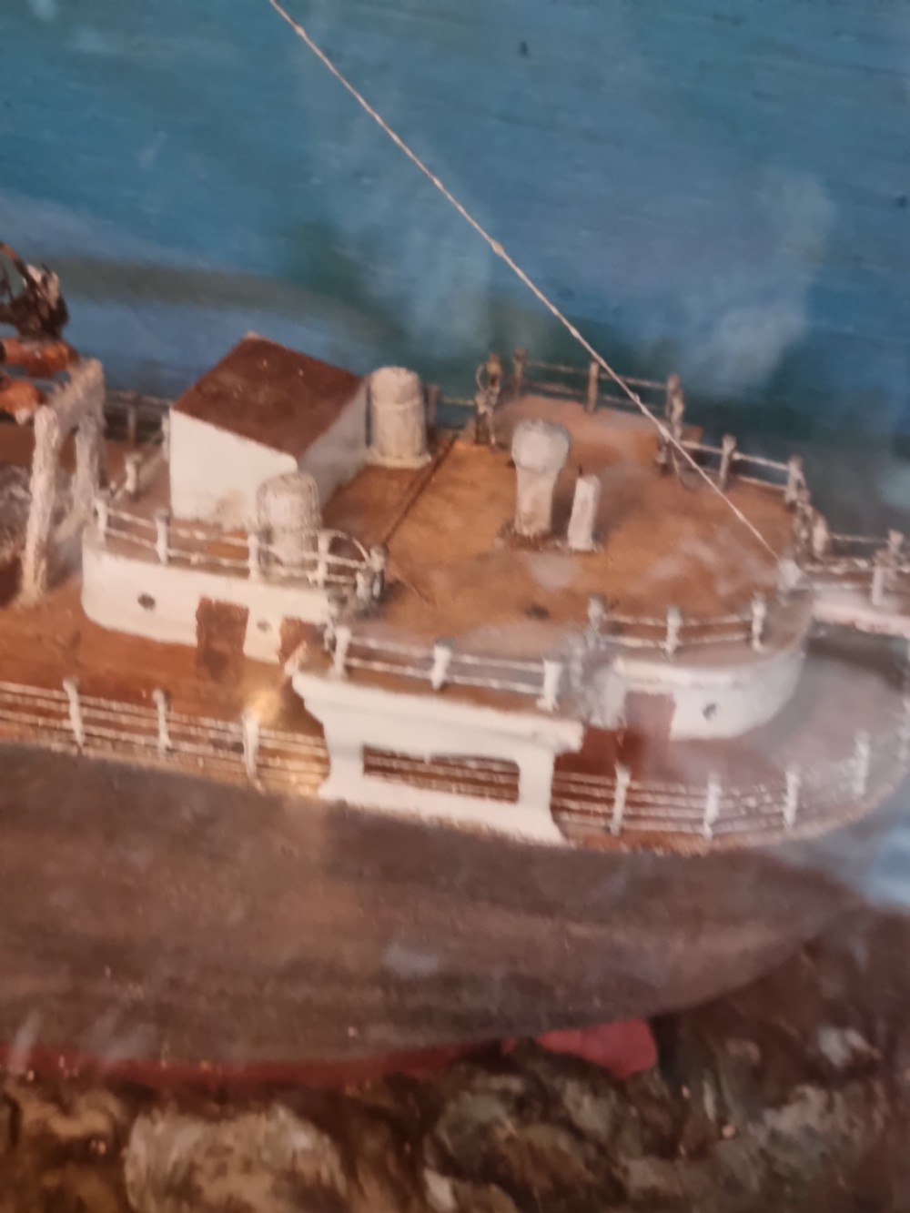 A CASED MODEL OF CARGO SHIP SS PORT DENISON BUILT IN 1918 BELFAST View VIII
