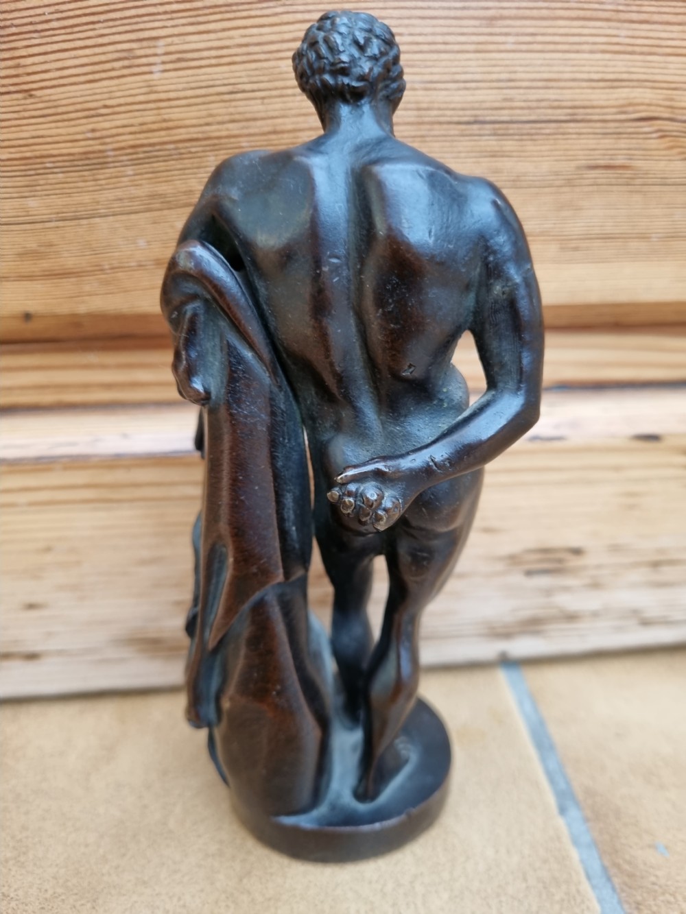 18THC ITALIAN BRONZE OF  HERCULES.AND THE LION SKIN SUPERB PATINA View III