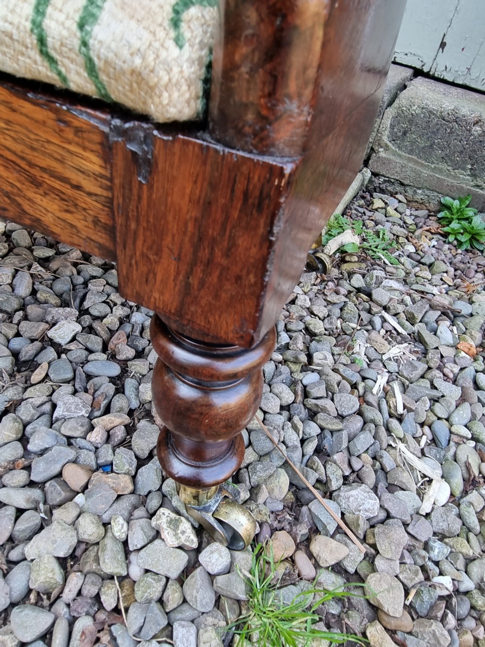 GOOD ANTIQUE ROSEWOOD BERGERE CHILDS CHAIR  View IV
