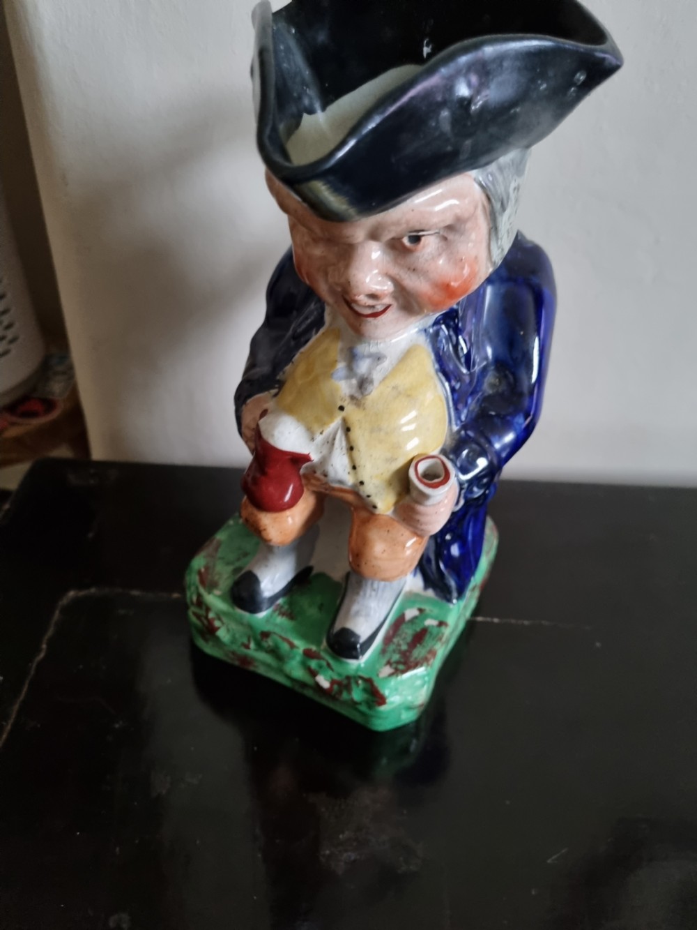 A LARGE 19THC STAFFORDSHIRE TOBY JUG  View II