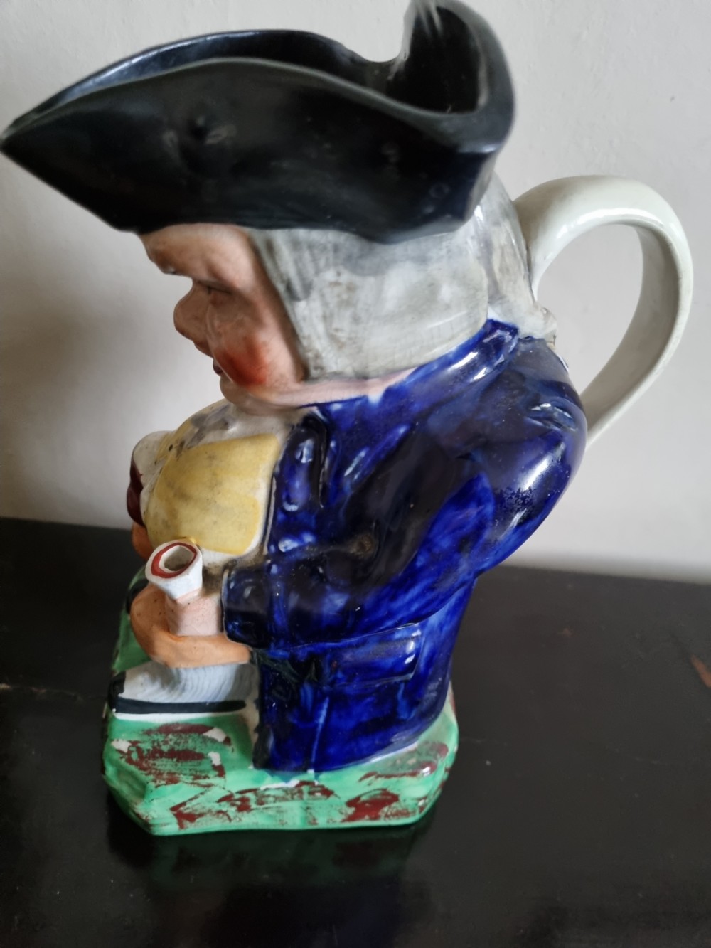A LARGE 19THC STAFFORDSHIRE TOBY JUG  View III