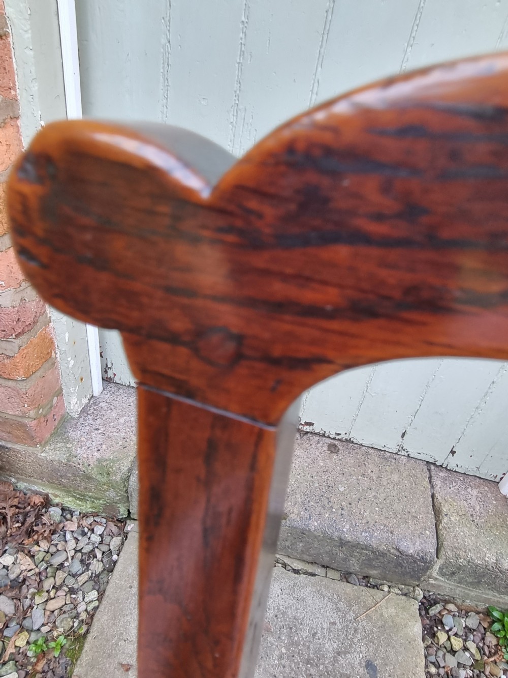SUPER PATINATED 18THC OAK CARVER ARMCHAIR IN ORIGINAL CONDITION View III