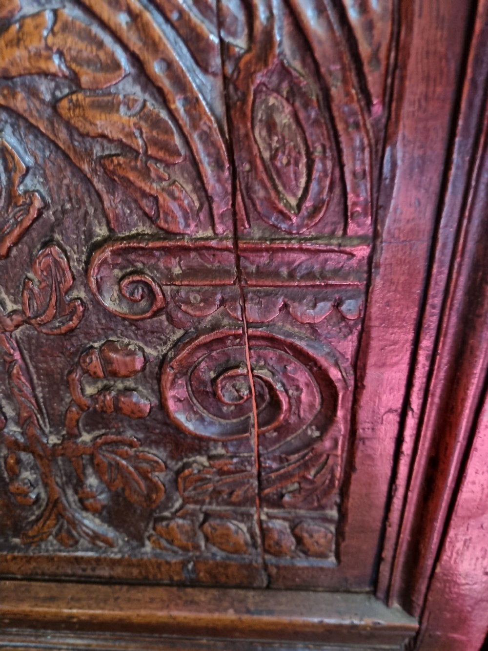 17thC OAK LANCASHIRE WAINSCOT ARMCHAIR  View IV