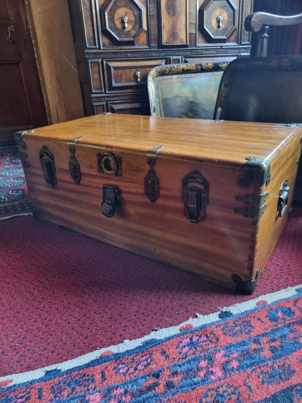 ANGLO CHINESE CAMPHORWOOD MILITARY TRUNK /CHEST View VI