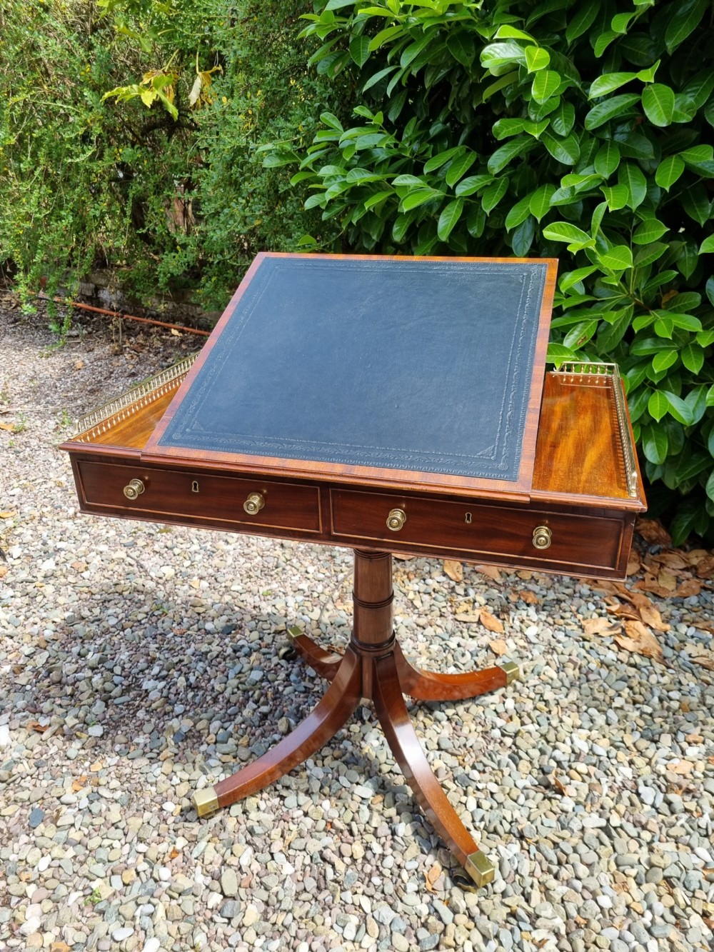 GEORGIAN SMALL  MAHOGANY ARCHITECT,S TABLE  WITH DRAWERS 
 View VII