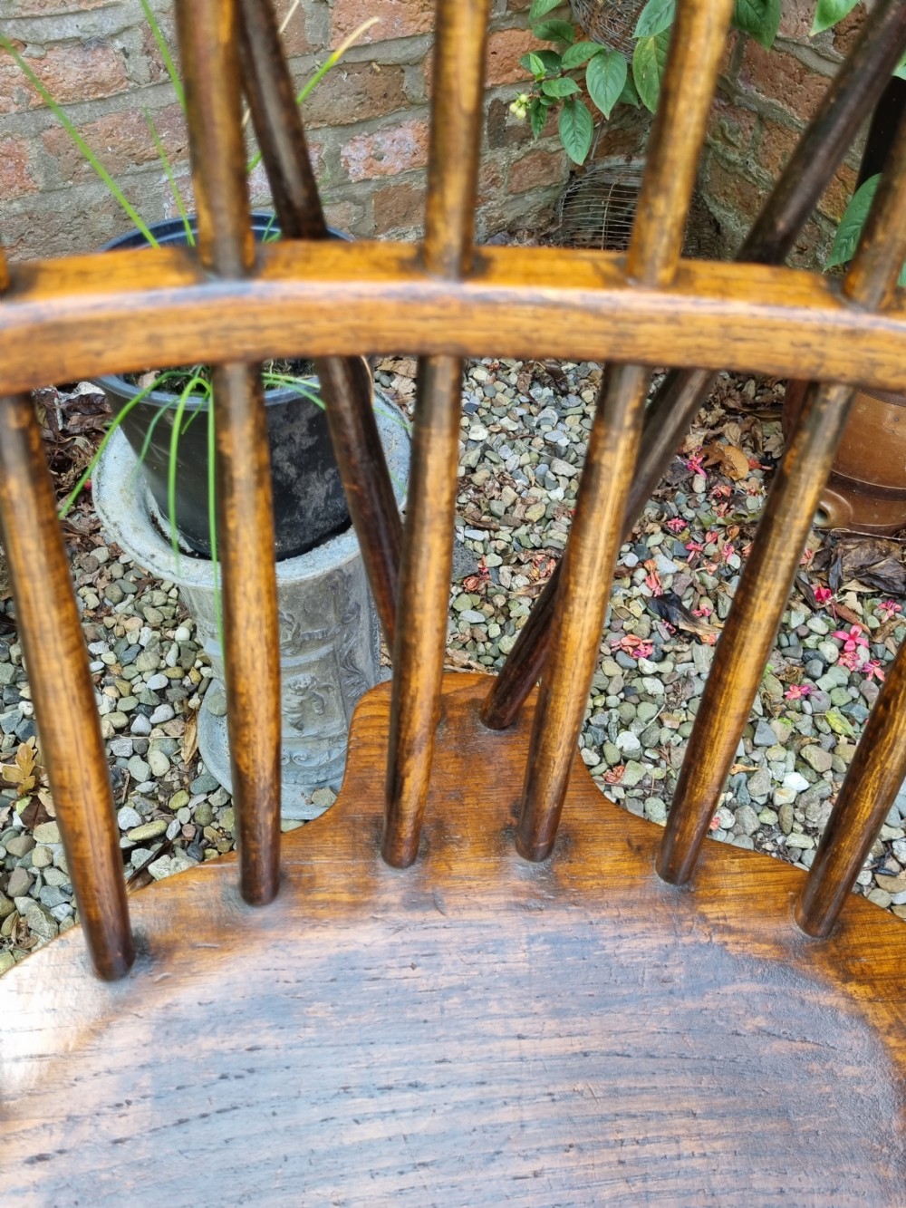 NAIVE  19THC HIGH BACK WINDSOR TYPE ARMCHAIR View III
