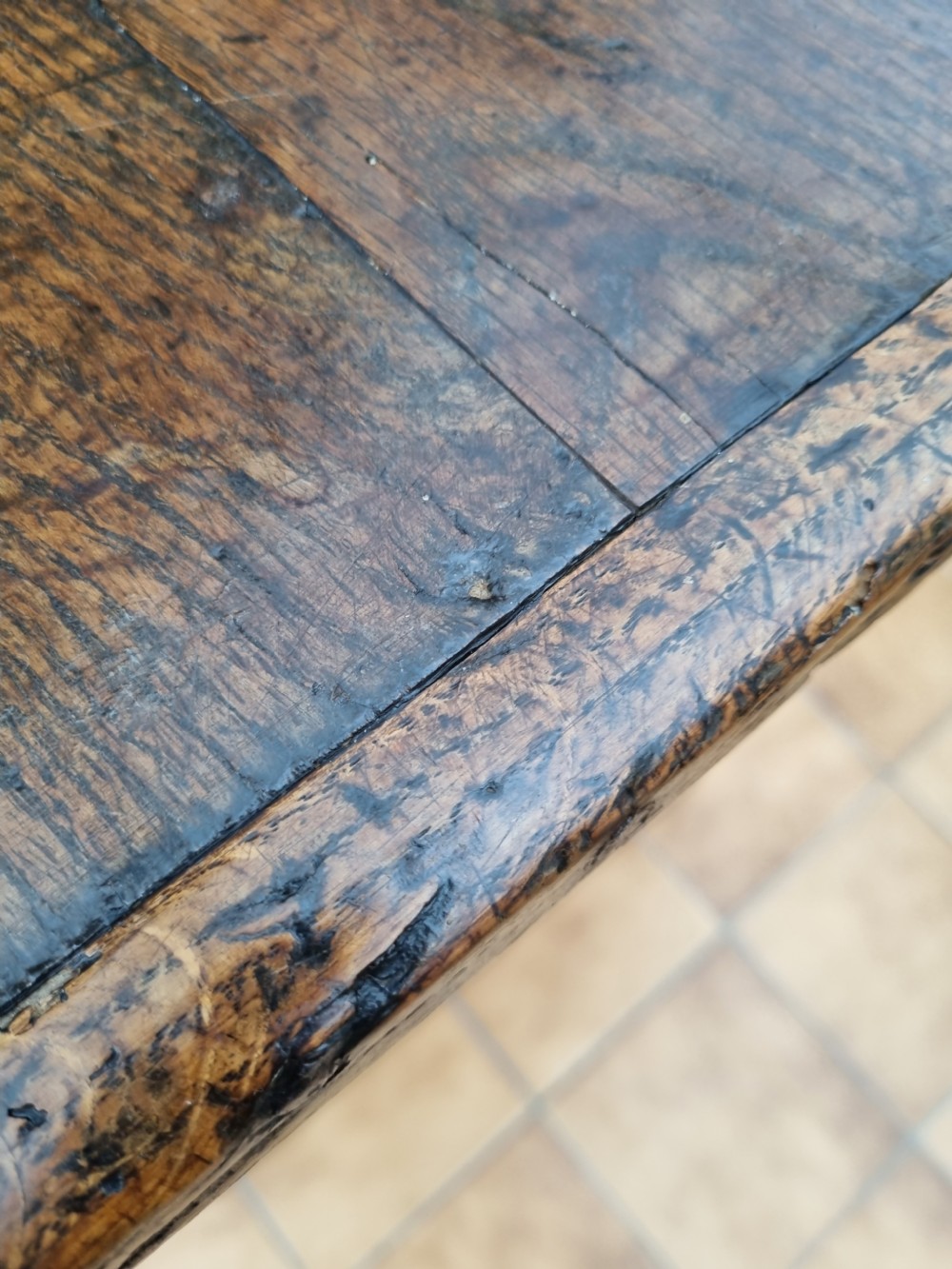 SMALL POST TUDOR 17THC OAK SERVING TABLE  View IV