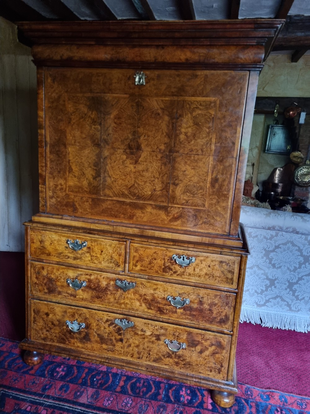 17thc  ENGLISH ESCRITOIRE/ WRITING DESK OF SMALL PROPORTIONS
 View II