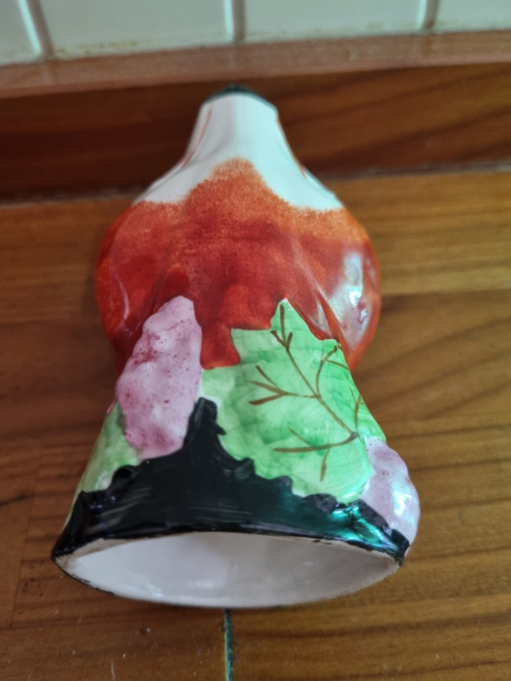 ANTIQUE 19THC POTTERY FOX STIRRUP CUP STAFFORDSHIRE View III