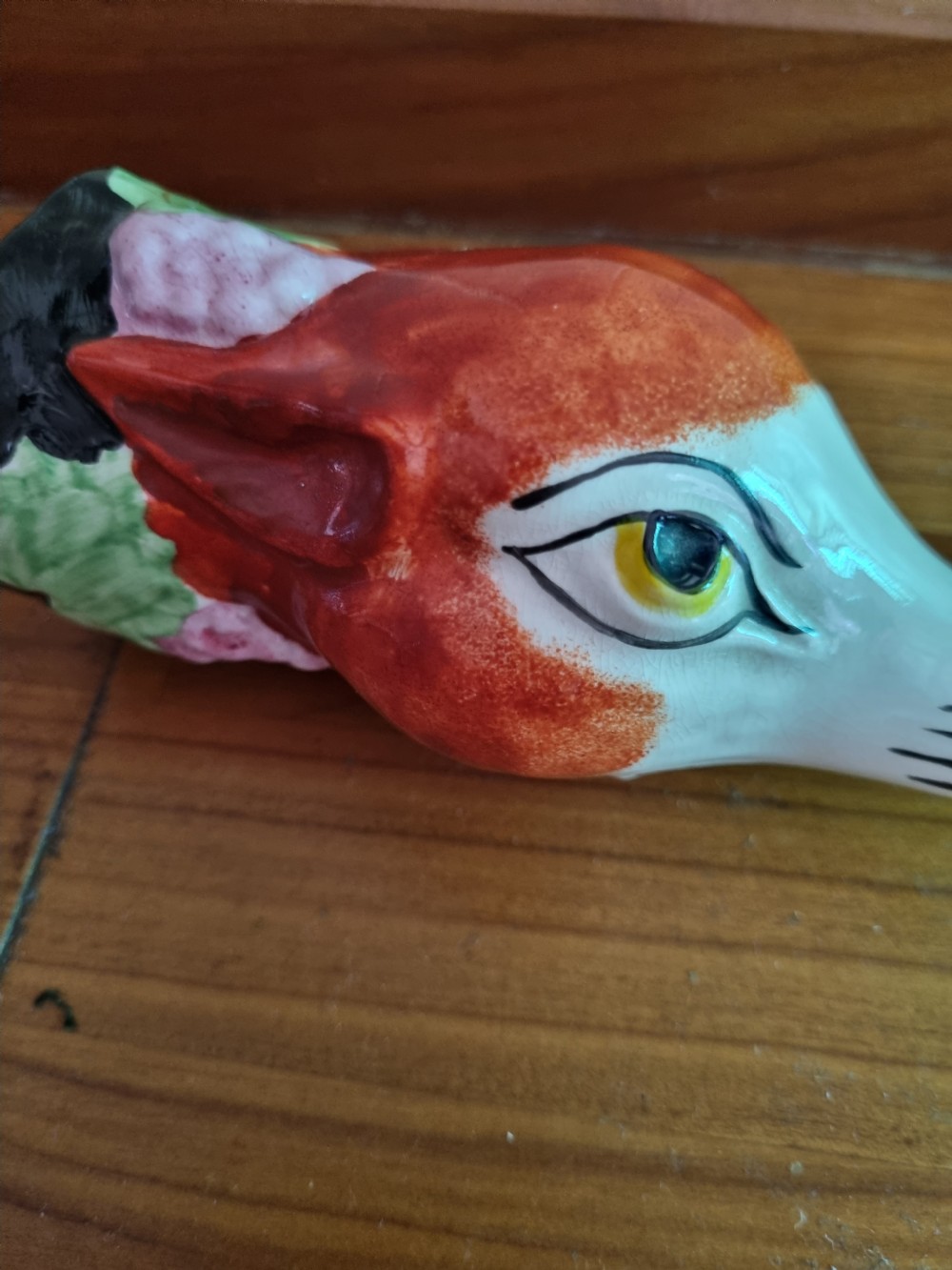 ANTIQUE 19THC POTTERY FOX STIRRUP CUP STAFFORDSHIRE View IV