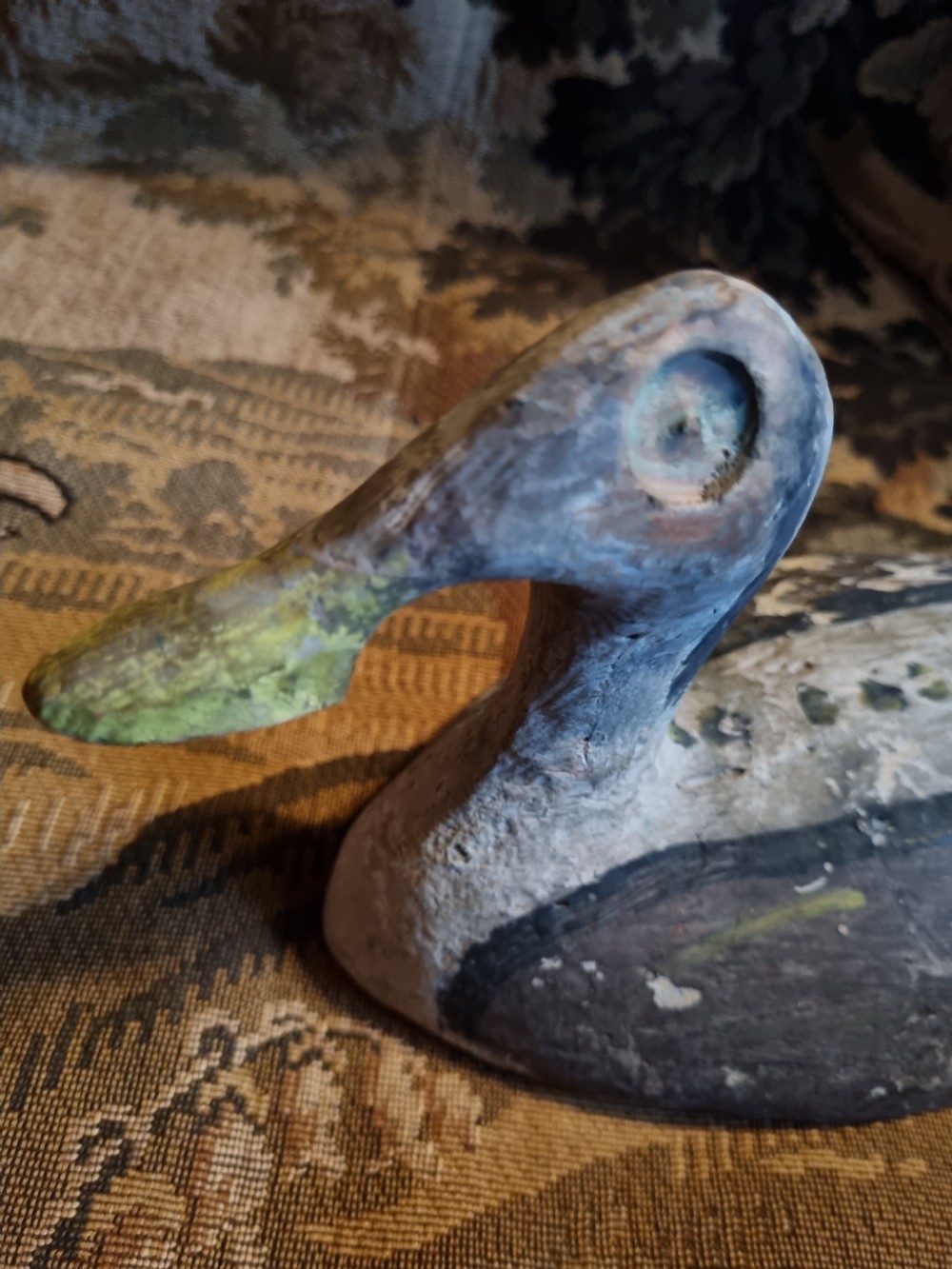 19THC WOODEN DECOY DUCK  View III