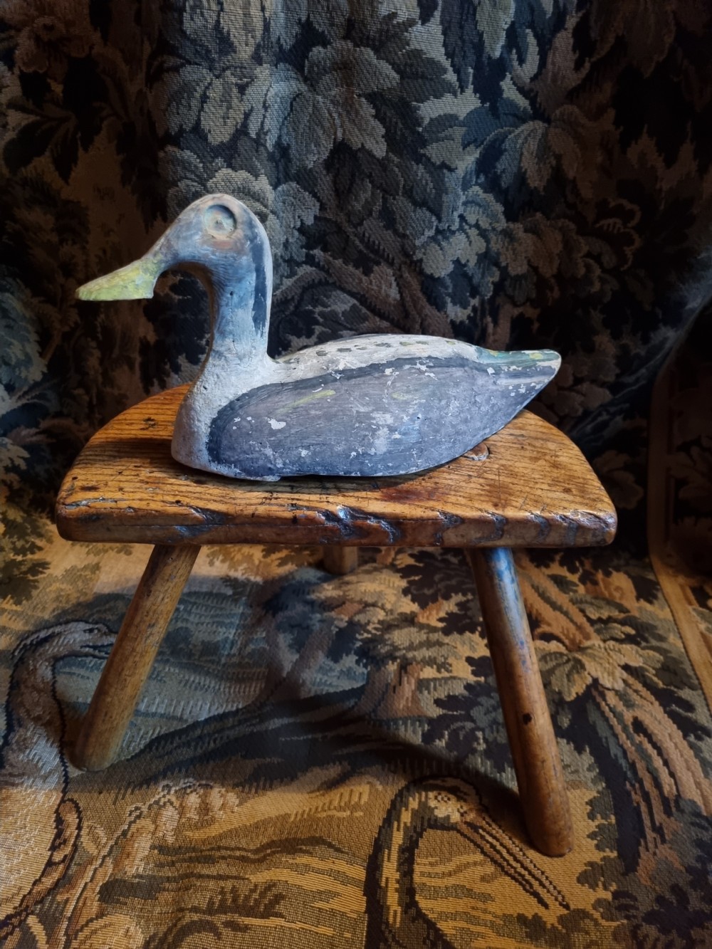 19THC WOODEN DECOY DUCK  View IV