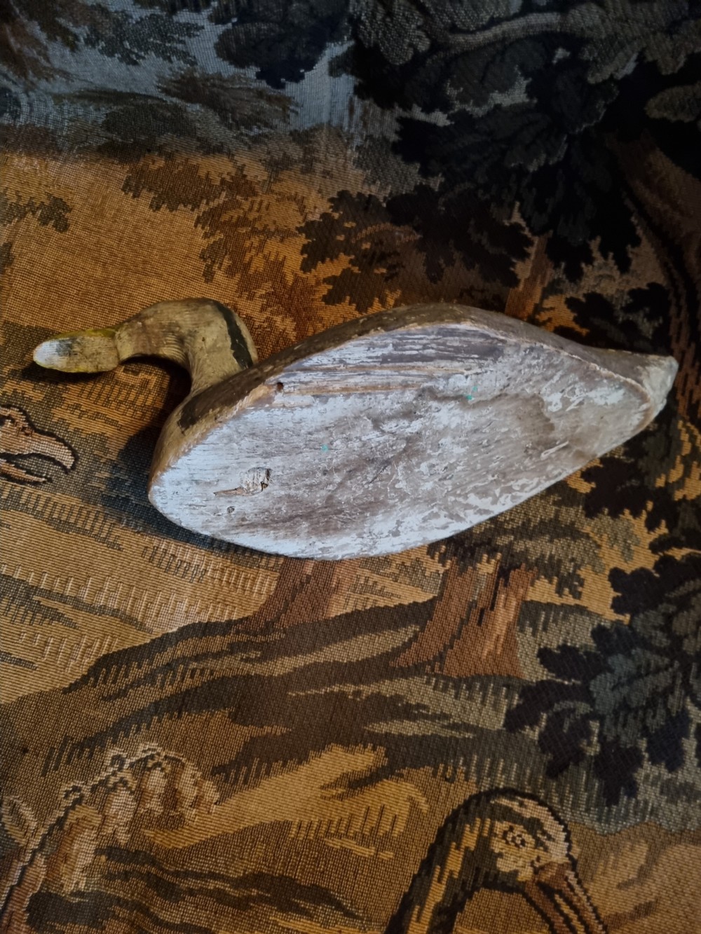 19THC WOODEN DECOY DUCK  View V