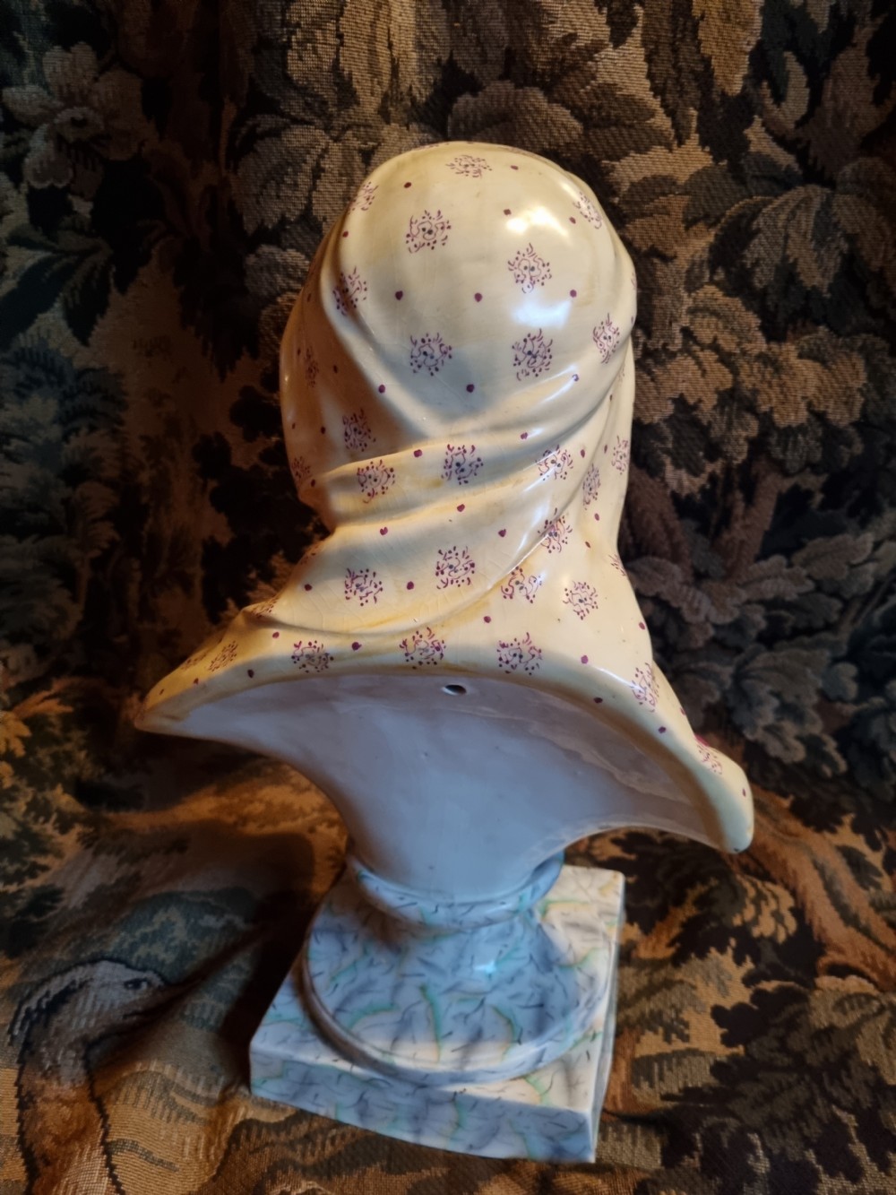 THE LARGEST ANTIQUE STAFFORDSHIRE BUST OF ST BRIDGET TO BE FOUND  View IV