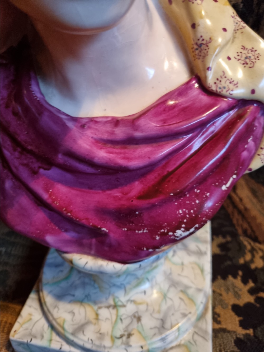 THE LARGEST ANTIQUE STAFFORDSHIRE BUST OF ST BRIDGET TO BE FOUND  View VI