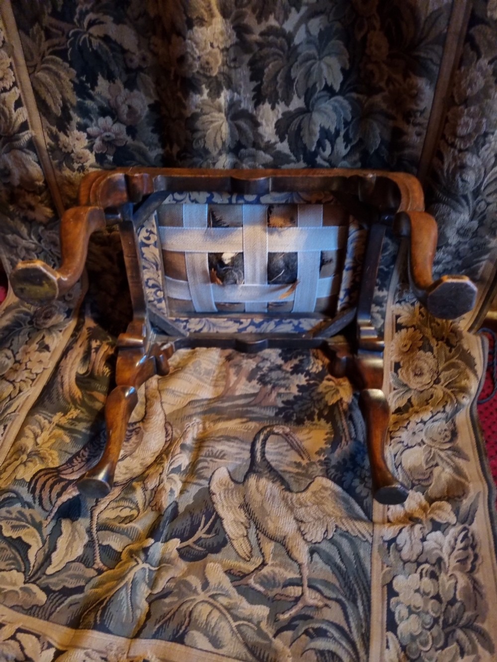 UNUSUAL 19THC WALNUT STOOL POSSIBLY. IRISH  View V
