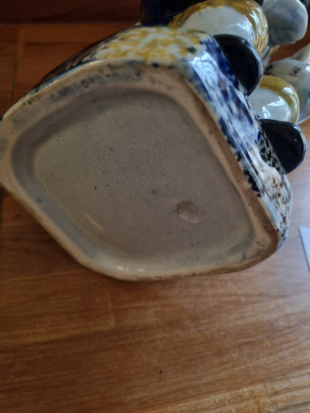 LARGE LATE 18THC/E 19THC TOBY JUG WITH AN UNUSUAL HANDLE View III