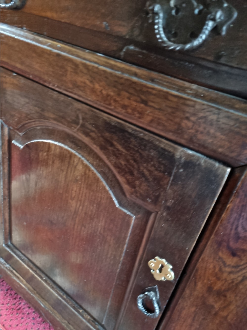 A EARLY 18THC WELSH DATED TRIDARN(3 PART CUPBOARD/DRESSER) View V