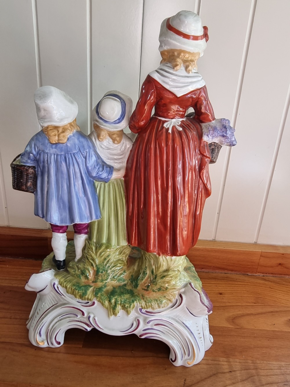 A LARGE PERFECT CHINA  YARDLEYS SOAP FIGURE GROUP View IV